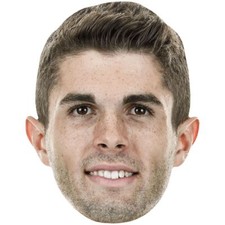 Christian Pulisic Smile Celebrity Mask, Flat Card Face, Fancy Dress Mask