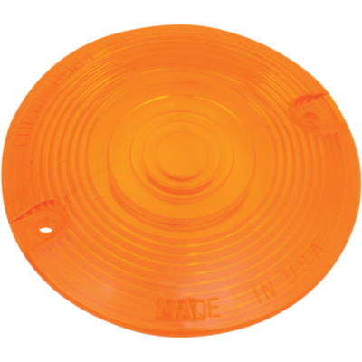 Chris Products flaches bernsteinfarbenes Blinkerglas für Harley-Davidson Modelle aufgelistet