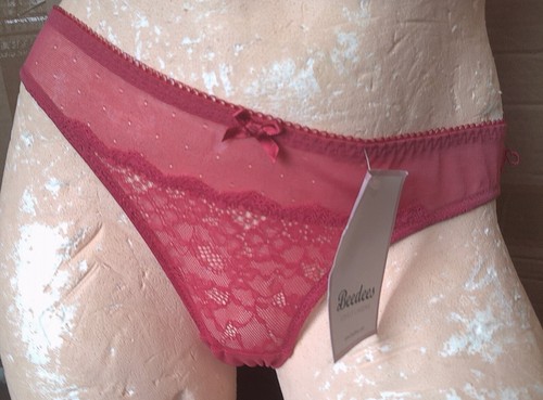UK 10 - New Beedees 'BeeHot IA 10170' Ladies Brief Red UK Size 10 (USA S/EU 38) - 第 1/1 張圖片