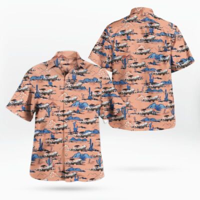 US Air Force E 3 AWACS Hawaiian Shirt
