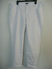 EILEEN FISHER White Organic Cotton Stretch Twill Skinny Jean 18 NWT 178