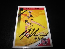 NATALIE ACHONWA SIGNED AUTOGRAPHED 2019 PANINI DONRUSS WNBA CARD # 13 FEVER