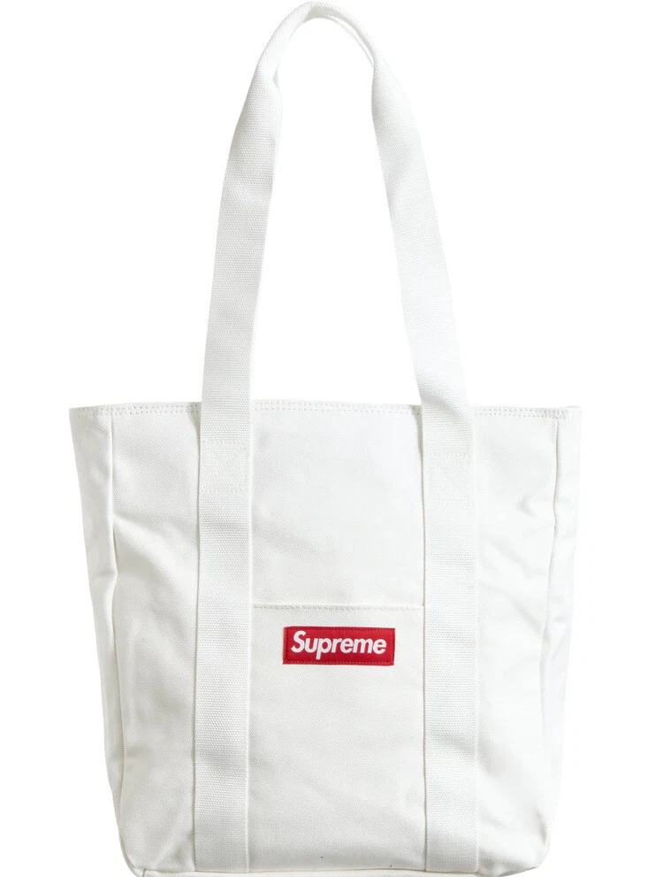 Supreme New York AUTHENTIC FW20 White Canvas Tote Bag NEW SEALED! SOLD OUT!