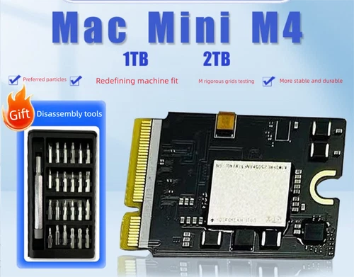 For Mac Mini M4 SSD Upgrade Kit 1TB 2TB DIY Repair Storage Capacity Boost