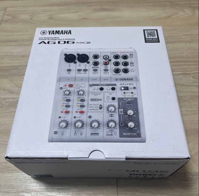 YAMAHA AG06 AG06MK2 W 6ch Live Streaming Mixer USB Audio