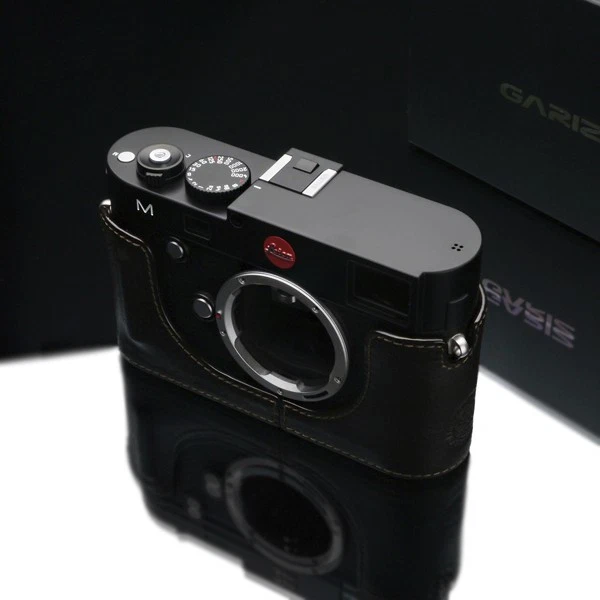 Funda de cuero GARIZ Etiqueta Negra Leica M BL-LCMBR Marrón Foto 3 de 4
