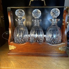 Stunning Tantalus With 3 Matching Waterford Crystal Decanters Good Condition