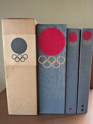 ''Tokyo Olympics Official Report 1964'' Vol.1 & Vol2 Set Book 1966 Japan w/Box