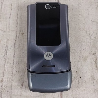 Motorola W510 ROKR Flip Cell Phone - Bluetooth 1.3MP Mobile Gray - TESTED WORKS