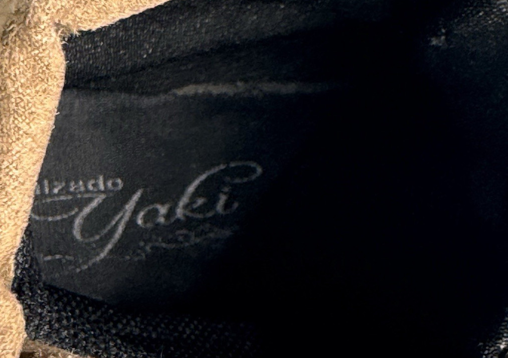 Calzado Yaki Boots Women’s 11 Suede Brown Lace-Up Ankle Western Boho Handcraft