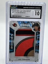 sports card singles graded Jake Sanderson