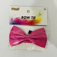 Bow Tie School Spirit Fancy Dress Up Halloween Adult Costume Accessory Pink 14
