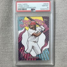 Topps 2025 Series 2 Summer Superstars James Wood Rookie Insert #SS-39 Nationals