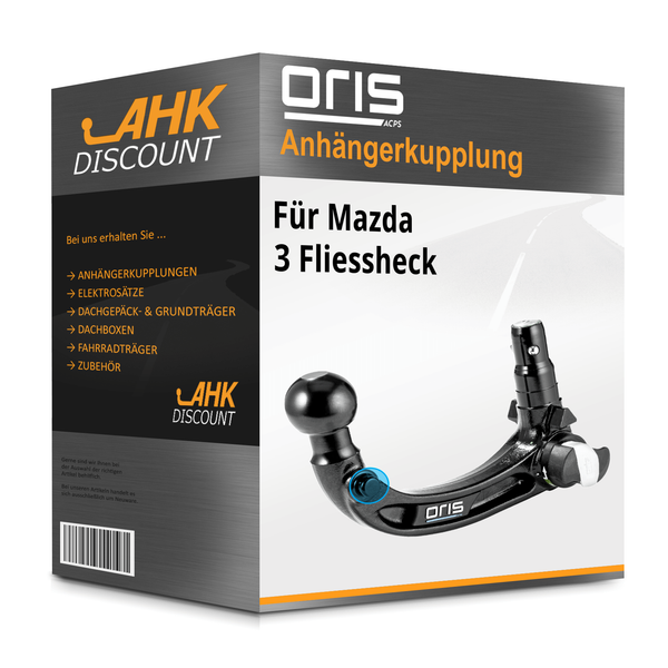 für Mazda 3 Fliessheck 11.2018-Jetzt Oris AnhäNgekupplung Abnehmbar NEU-image