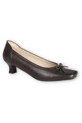 Spieth & Wensky Damen Trachten Dirndl Schuhe Pumps Calla schwarz Nappaleder edel