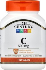 21ST CENTURY VITAMIN C-500 MG 110 TABLETS 3 BOTTLES 