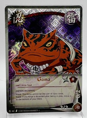 Gama 102 Naruto CCG 2002 Diamond Foil LP