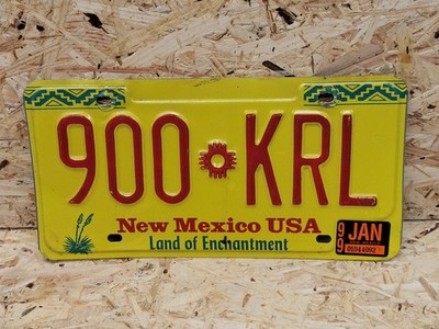 NUMMERNSCHILD USA NEW MEXICO - LAND OF ENCHANTMENT - US KENNZEICHEN KRL