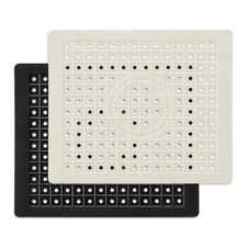 12x10 Inch Rectangular Kitchen Sink Mat Protector Pad Fast-Draining Grid Liner