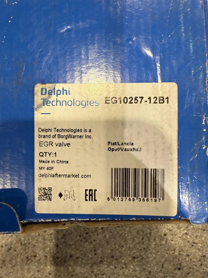EG10257-12B1 EGR Valve Exhaust Gas Recirculation Emission Replacement By Delphi - Image 3 of 3