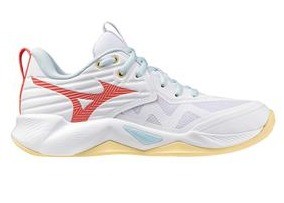 Mizuno Wave Momentum Pro Mid White/Calypso Coral/Pale Ban Damen V1GC254535