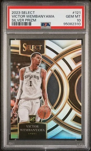 2023 Select Premier Victor Wembanyama Silver Prizm #121 Rookie PSA 10 Gem Mint