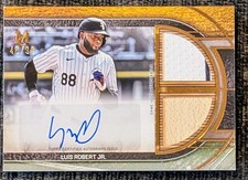 2025 Topps Museum Luis Robert Jr Signature Swatches Dual Auto Relic /99 GameUsed