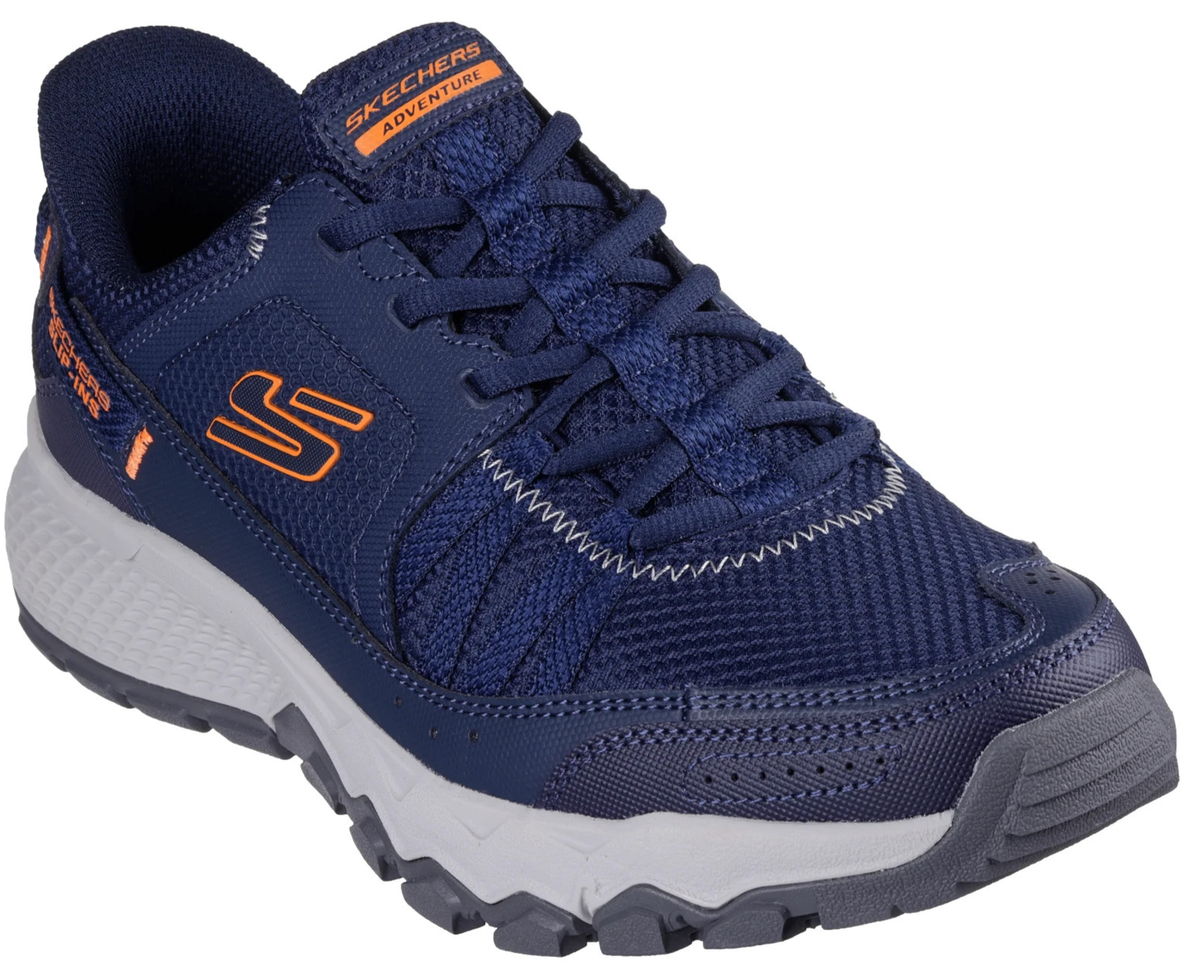 (取寄) スケッチャーズ メンズ ダイナマイト アット ハンズ フリー スリップ-イン SKECHERS men SKECHERS Dynamite AT Escapar Hands Free Slip-in Navy/Orange Skechers Men's Slip-ins: Dynamite AT - Escapar Navy Orange (Select