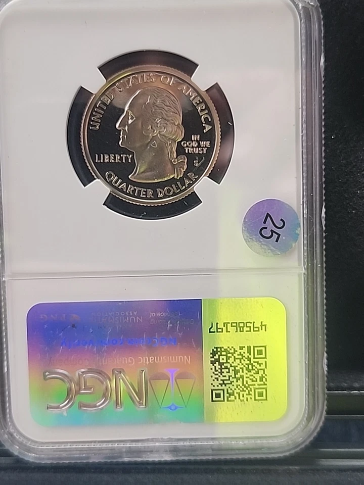 2004-S Clad Proof Iowa State Quarter 25c NGC PF69 UCAM Made In USA Label  - Image 2 of 2