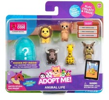 Adopt Me Animal Life Figures Set Exclusive Virtual Code-Hidden Pet Task Board