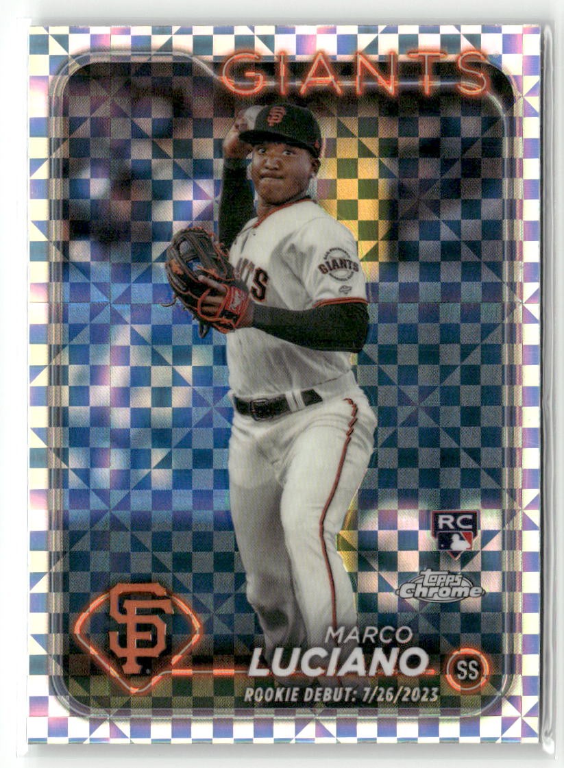 2024 Topps Chrome Update #USC132 Marco Luciano X-Fractors RC ROOKIE GIANTS