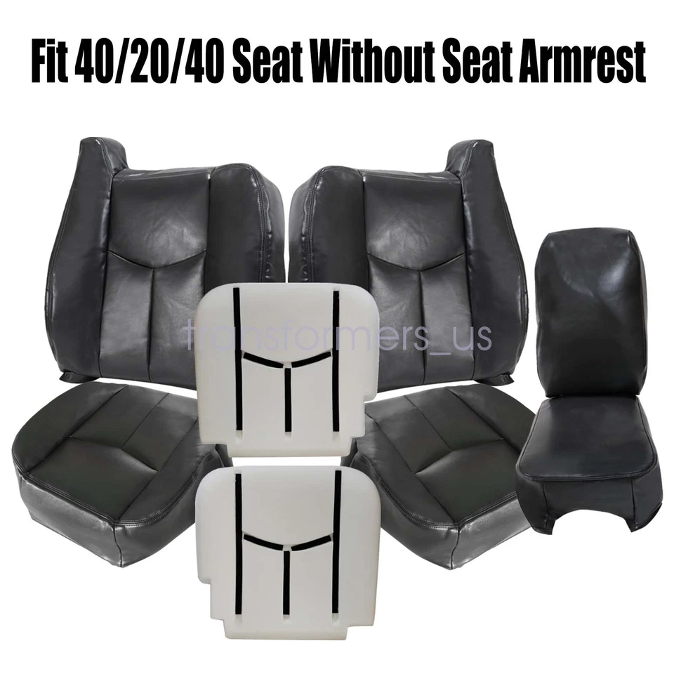 For 2003 Chevy Silverado GMC Sierra Driver / Passenger /Middle Seat Cover /Foam Foto 4 de 4