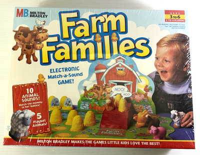 Vintage Milton Bradley 1996 Farm Families Game Electronic Matching Animals NEW