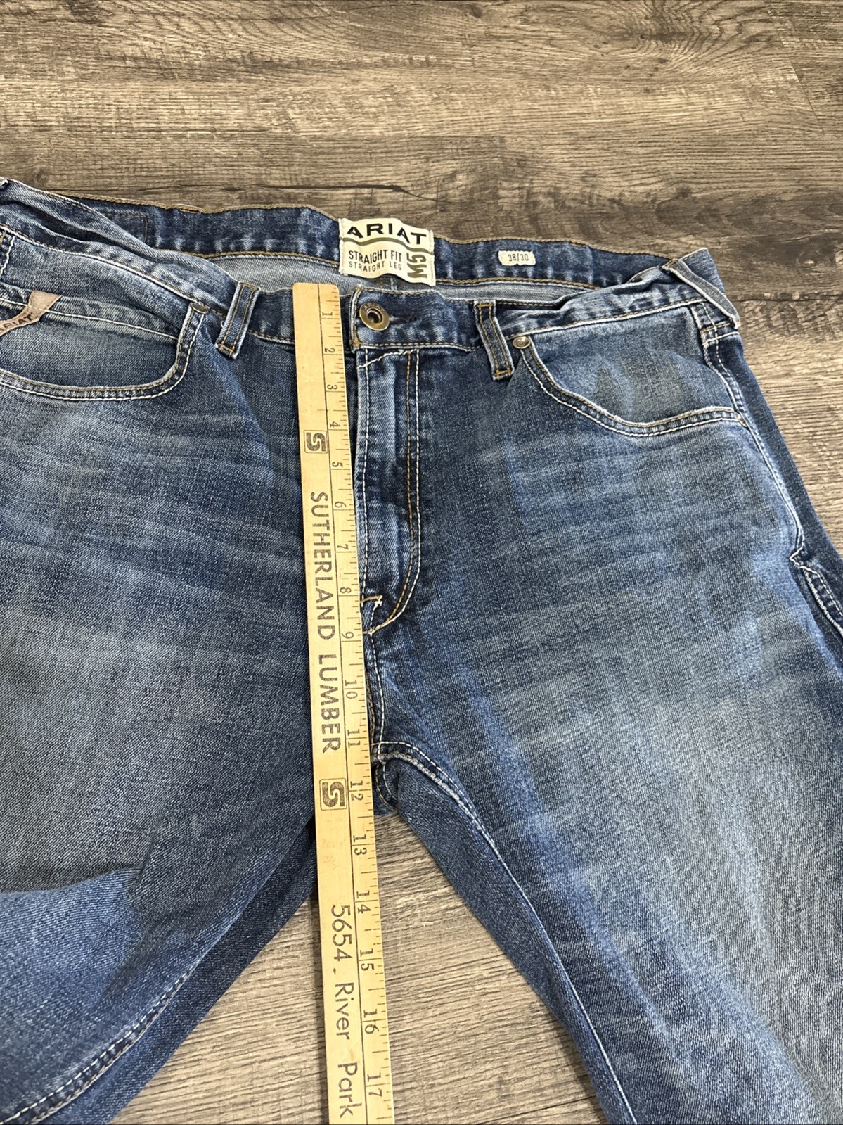 Ariat M5 Straight Fit Jeans Men’s 38x30 Western Denim Fits 38 X 29 - View 9