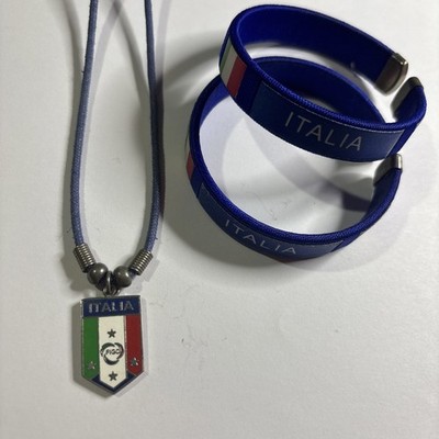ITALIAN FEDERATION NECKLACE + 2 bracelets ITALY