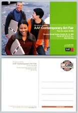 Cartolina pubblicitaria AAF Contemporary Art Fair NYC 2004 GoCARD New York City