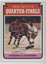 1974-75 Topps NHL 1973-74 Quarter-Finals Walt Tkaczuk New York Rangers #210 0nr3
