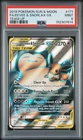 2019 POKEMON SUN & MOON TEAM UP #171 FULL ART/EEVEE & SNORLAX GX PSA 9