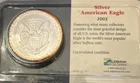 2002 American Silver Eagle 1 oz.  Littleton Pk. Eye Catching Toning. 👀