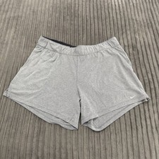 Nike Dri-FIT Attack Womens Large 5" Training Shorts Grey Athletic CQ0057-065