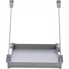 QuickStand Wall Mounted Water Heater Platform with PVC Drain, 21-1/4 x 21-1/4...