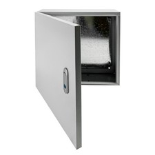 Outdoor Wall Mount Steel Junction Box 24x24x8" IP65 Electrical Enclosure