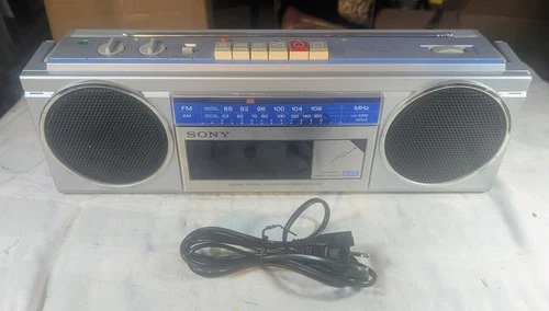 Sony Boombox - FM/AM Stereo Cassette -Corder CFS -250 Tested & Working
