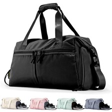 Weekender Duffel Bag With Shoe Compartment And Wet Pocket-Luggage Everyday Ov...