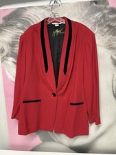 Vintage PETER NYG RD 100 Virgin Wool Blazer With Black Velvet Trim Y2K