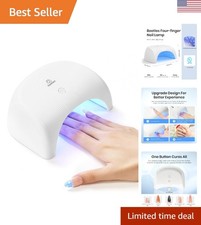 Compact Nail Dryer with Smart Timer - Perfect UV LED Lamp for Home Manicure