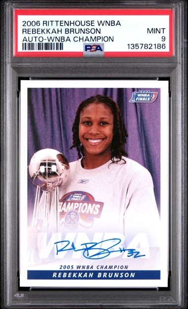 2006 Rittenhouse WNBA Rebekkah Brunson Autograph PSA 9 Sacramento Monarchs