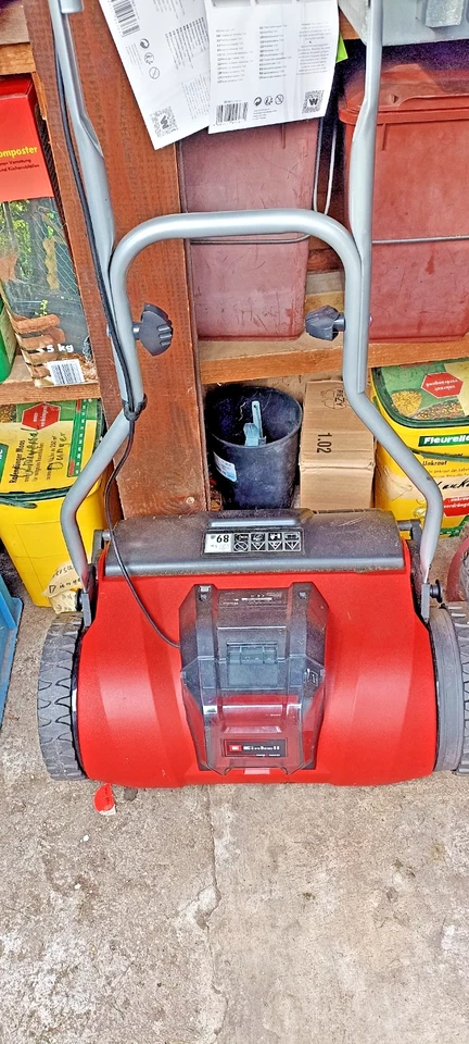 einhell rasenmäher akku GE-HM 18/38 Li 18V IPX1 380 mm breite Spindel, 14-38 mm 