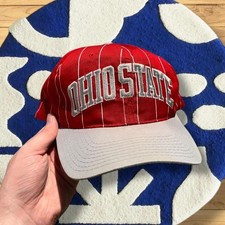 Vintage Starter Ohio State Buckeyes Pinstripe Snapback Hat