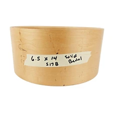 VTG 6.5x14 Solid Maple Single Ply Unibody Reinforced Snare Drum Shell - Beveled